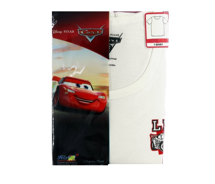 Disney CRWIT1 6 Years Cars T Shirt - White  - Zoom Image