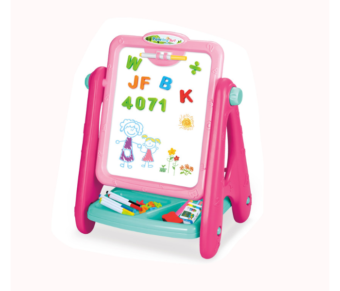 Family Center 23-23188-8A Painting Art Drawing Board Playset - Pink - Zoom Image 1