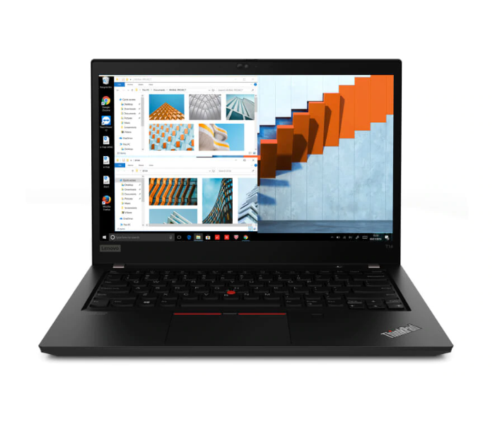 Lenovo ThinkPad T14 14 Inch  Intel Core i5-10210U Processor 8GB RAM  256GB SSD Intel HD Graphics  Windows 10 Pro - Black - Zoom Image 1