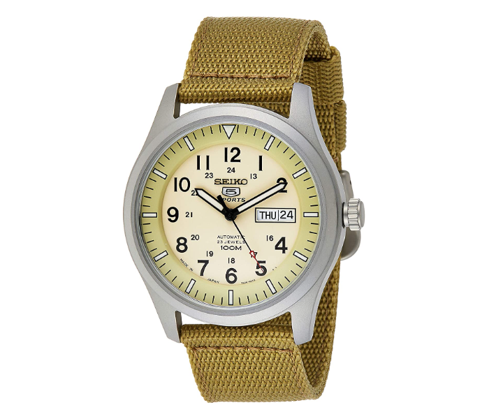 Seiko SNZG07J1Q 5 Mens Automatic Sports Watch - Desert Military - Zoom Image