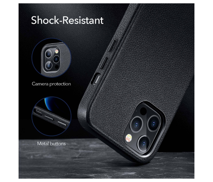 ESR Metro Premium Leather Case For iPhone 12Pro Max - Black - Zoom Image 7