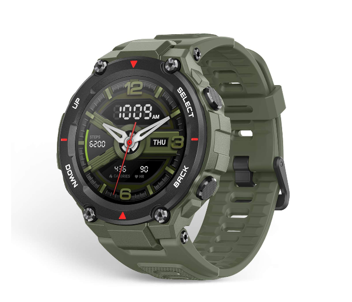 Amazfit T-Rex Water Resistant Smart Watch - Army Green - Zoom Image 1