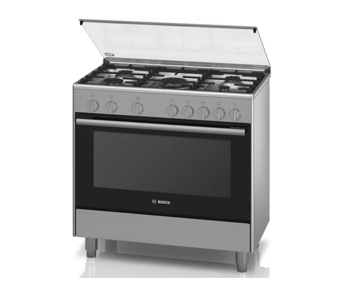 Bosch HSG736257M Serie 2 Gas Range Cooker - Stainless Steel - Zoom Image 2