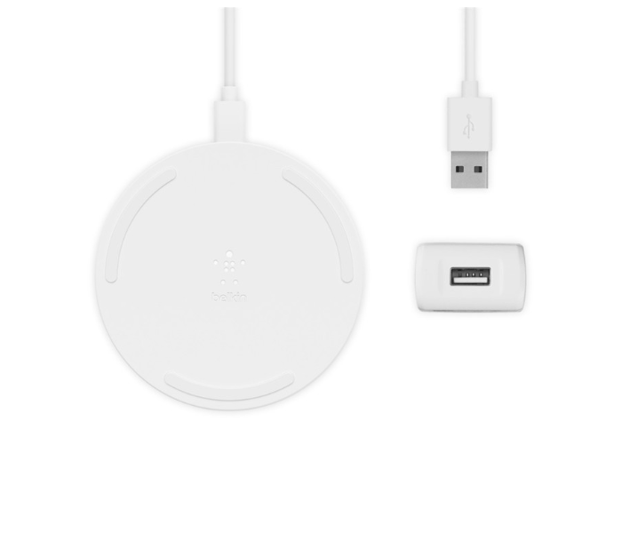 Belkin WIA002btBK 10W Wireless Charging Pad - White - Zoom Image 1