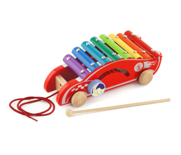 Brytostore BHT50341 Racing Car Pull Along Xylophone - Zoom Image