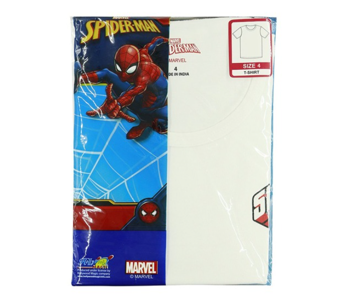 Marvel SPMWIT1 4 Years Spiderman T Shirt - White  - Zoom Image