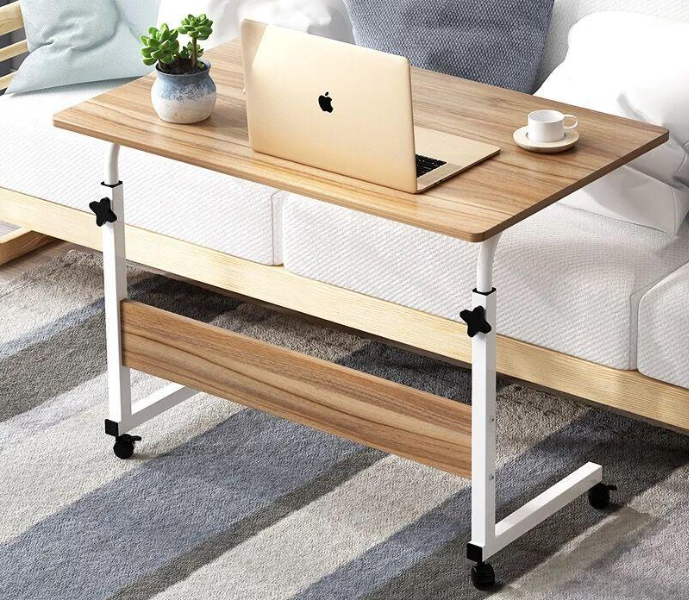 Adjustable Laptop Bed Stand Desk Computer Study Table - Brown - Zoom Image