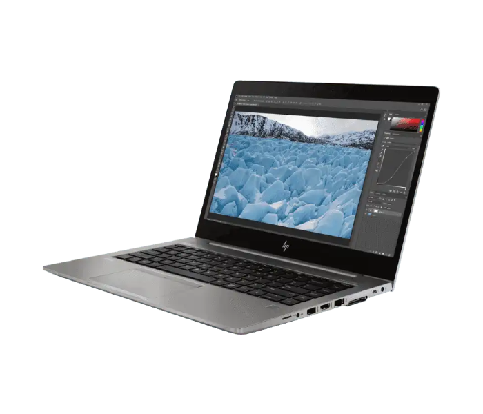 HP ZBook 14U G6 14 inch FHD IPS 8th Generation Intel Core i7 8565U 8GB RAM 256GB SSD 4GB AMD Radeon Pro WX 3200 Windows 10 Pro Mobile Workstation- Silver - Zoom Image 1