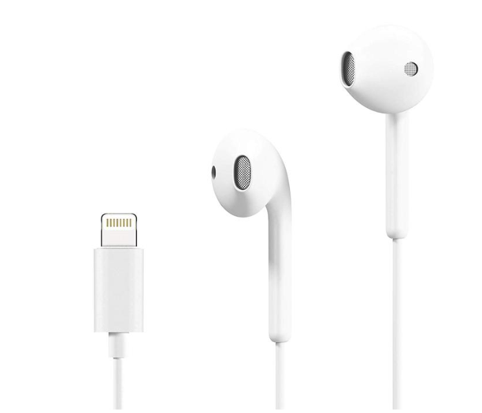 HeatZ ZE17 Double Side Stereo Wired iPhone X Earphone with Lightning Connector - White - Zoom Image 3