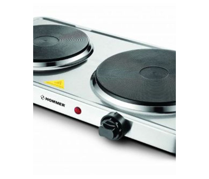 Hommer HSA220-02 2500W Non-Slip Double Hot Plate - Black and Silver - Zoom Image 2