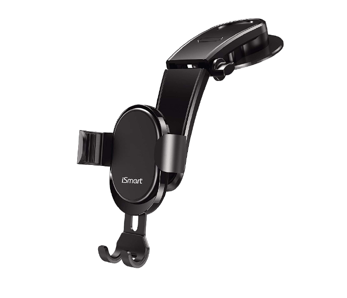 iSmart Universal Smart Gravity Car Phone Holder - Black - Zoom Image