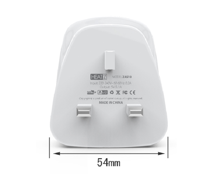 HeatZ ZAI10 Four Port Smart Fast Home Charger - White - Zoom Image 2