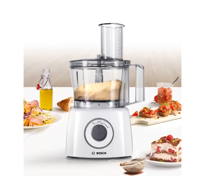 Bosch MCM3100WGB 700 Watts MultiTalent Compact Food Processor - White - Zoom Image 2