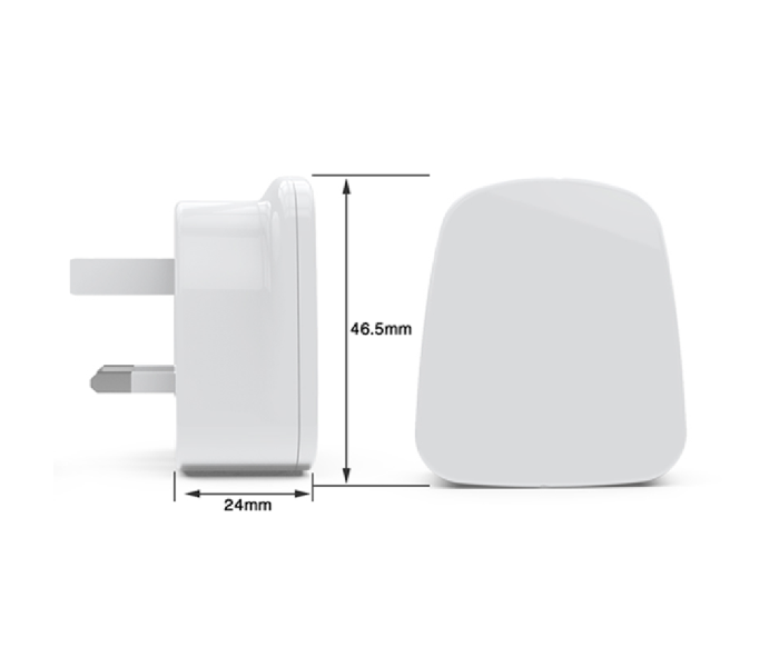 HeatZ ZAI07 Single Port Home Charger with Lightning Cable - White - Zoom Image 4