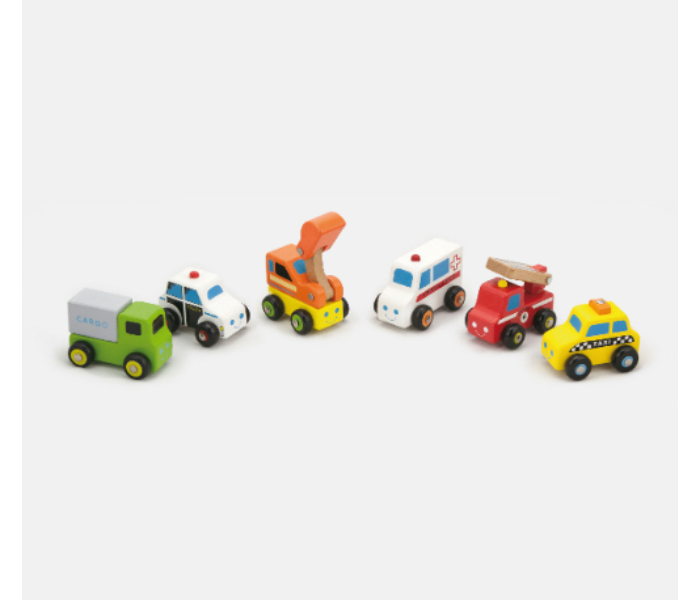 Brytostore BHT59621 6 Pieces Mini Vehicles Set - Zoom Image