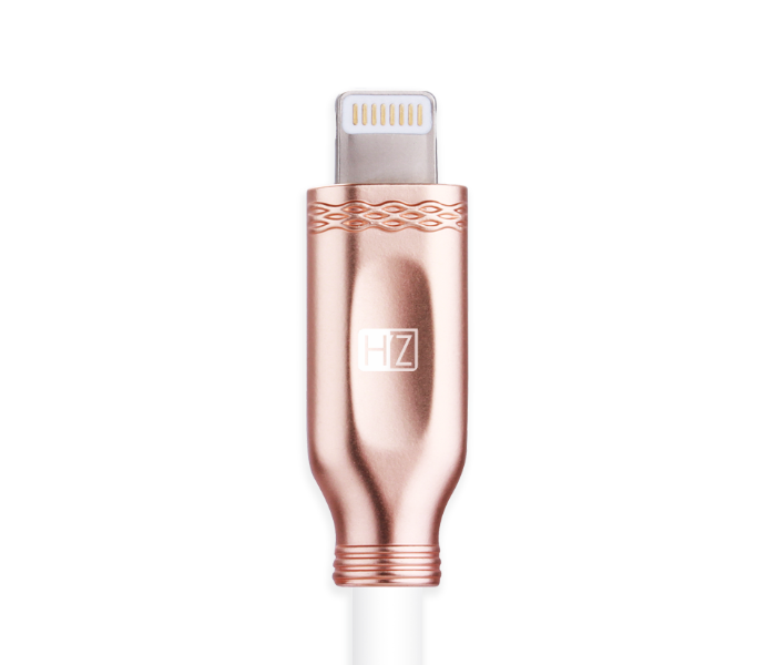 HeatZ ZCI26 2 Meter Metallic Smart Fast Lightning Cable - Rose Gold - Zoom Image 2