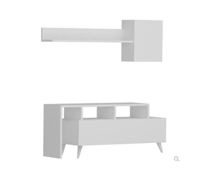 2 Carton TV Table - White - Zoom Image 3