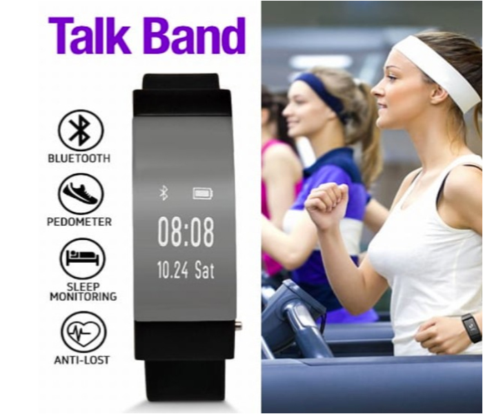 TalkBand Smart Bracelet Fitness Tracker with 2 in 1 Removable Bluetooth Headset for iOS and Android R2 - White - Zoom Image 5