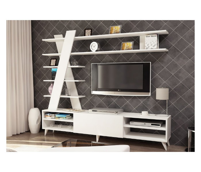 Isik TV Bench - White - Zoom Image 2