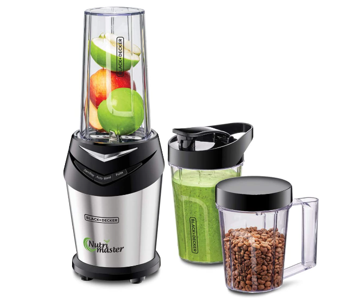 Black And Decker NE600-B5 600W NutriMaster Blender - Black and Silver - Zoom Image 3