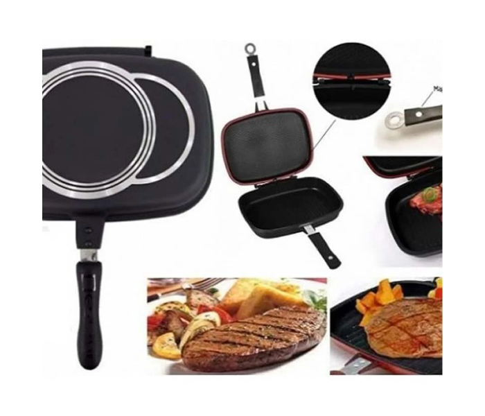 Double Sided Grill Pan - Black - Zoom Image 5