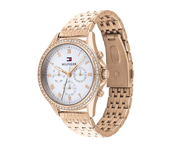 Tommy Hilfiger 1782143 Womens Quartz Chronograph Display and Stainless Steel Strap Watch - Rose Gold - Zoom Image 2