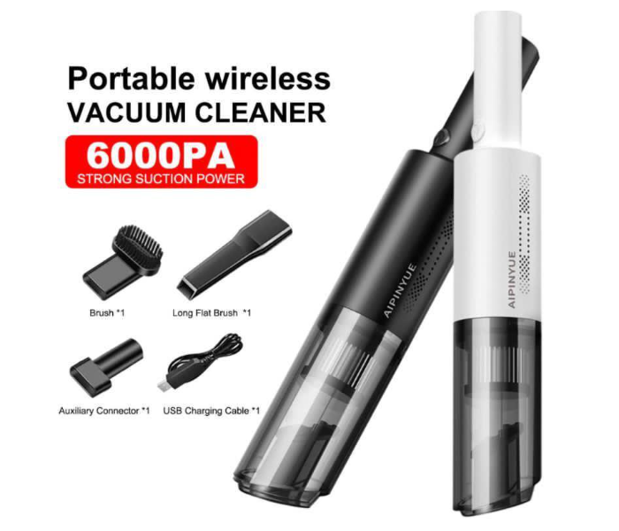 Portable Wireless Vacuum Cleaner - Black - Zoom Image 1