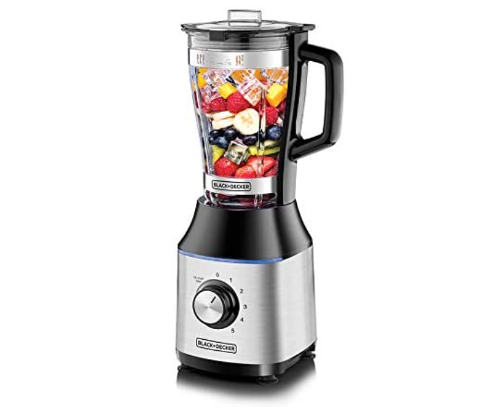 Black And Decker BX650G-B5 700W High Speed Premium Blender - Black and Silver - Zoom Image 1