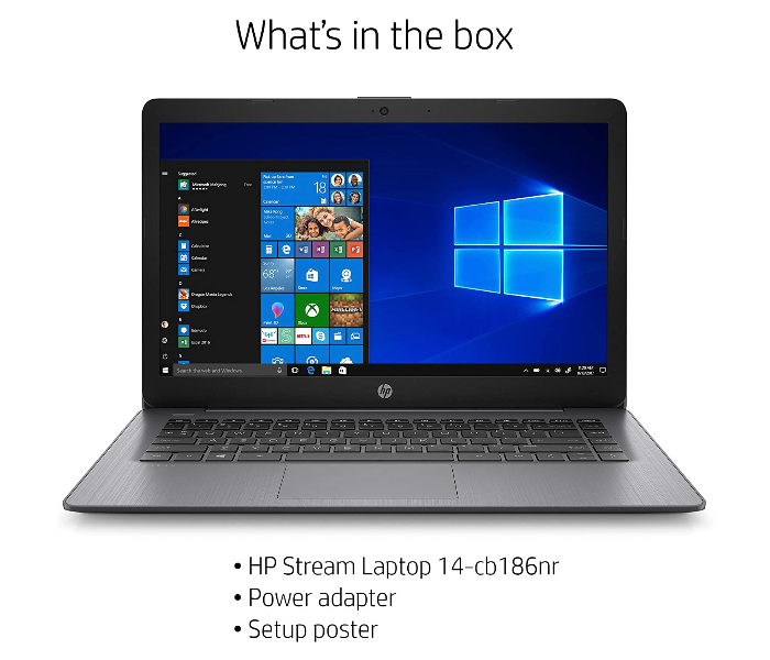 HP 1A405UA 14 inch Intel Celeron N4000 4GB RAM 64GB eMMC Windows 10 Home - Black - Zoom Image 6