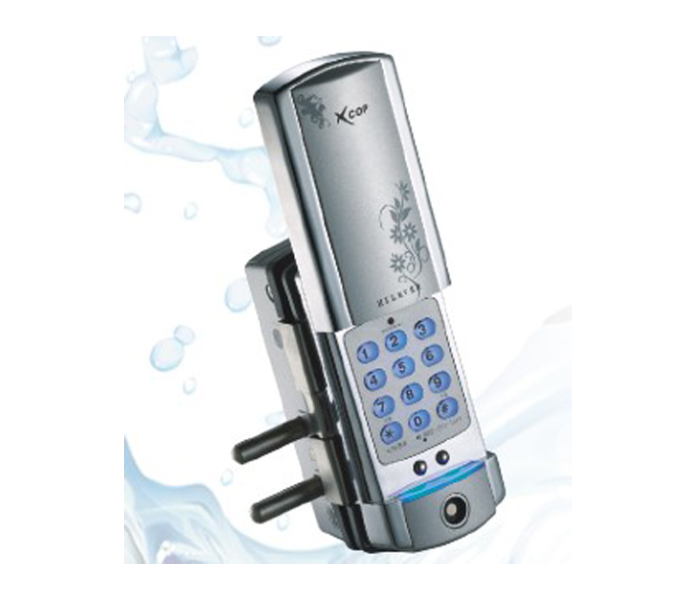 X-Cop WQ-3000K 2 Way Operated Pin and Touch Keypad Digital Tempered Glass Door Lock - Zoom Image