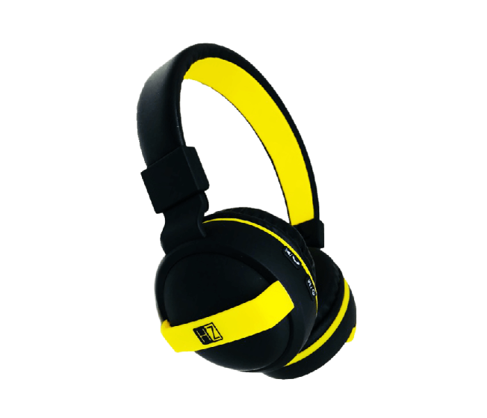 HeatZ ZB40 Wireless Bluetooth Stereo Headphone - Black and Yellow - Zoom Image 1