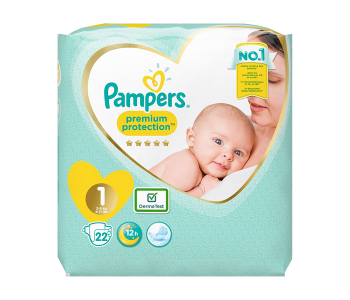 Pampers 22 Nappies Premium Protection For 2-5kg Kids - Zoom Image