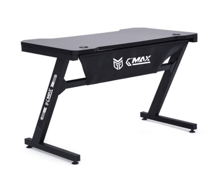 G-Max Gmxt-8001-1175 Gaming Table For Single Monitor - Black - Zoom Image