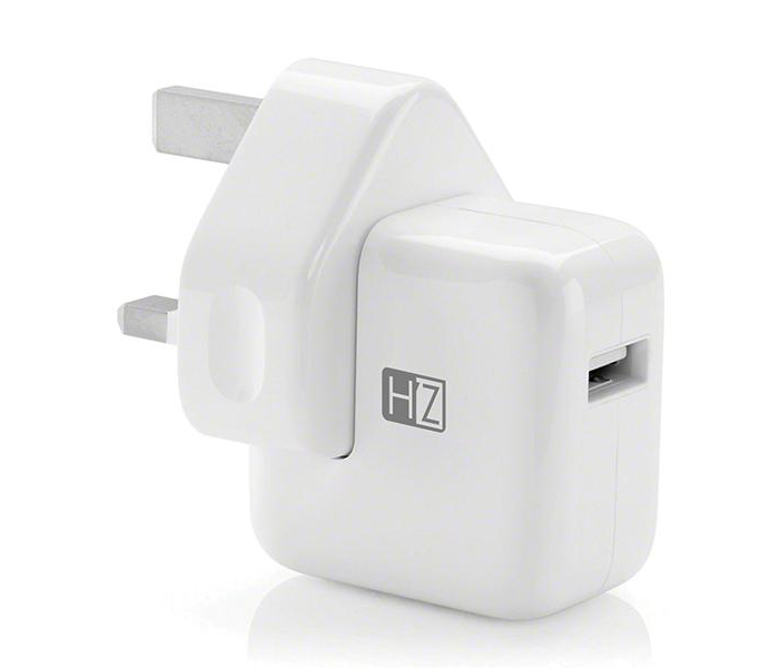 HeatZ ZAI15 Single Port Home Charger with Lightning Cable - White - Zoom Image 1