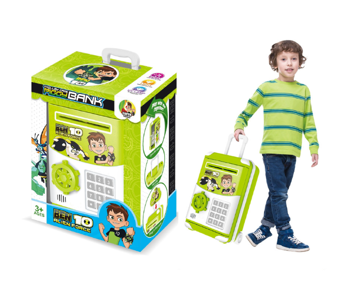 Family Center 24-3003WF Cash Box Small Ben 10 Trolley Bag - Green - Zoom Image 1