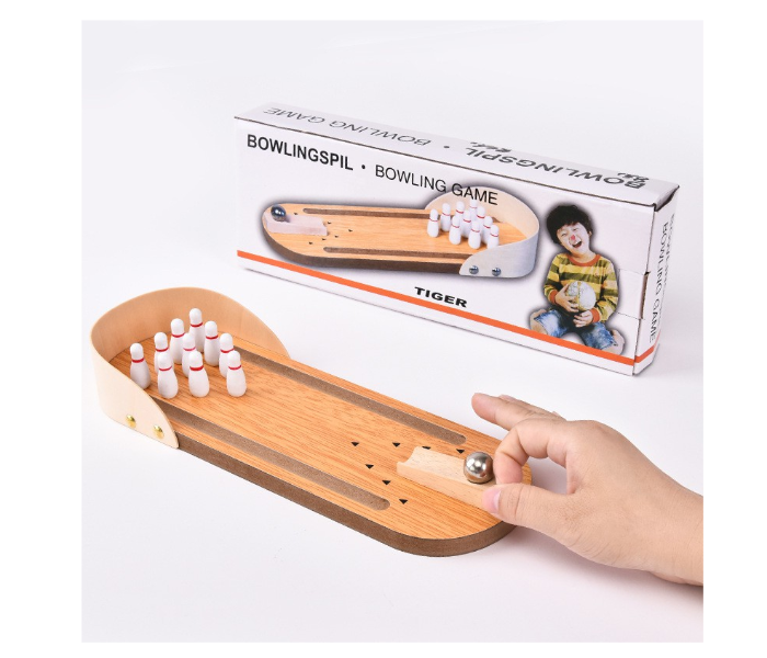 Bowlingspil Wooden Bowling Ball Board Game Kids Children Educational Toy - Zoom Image 3