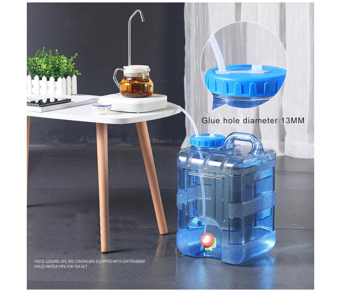 Portable 10 Litre Camping Water Container Dispenser - Blue - Zoom Image 3