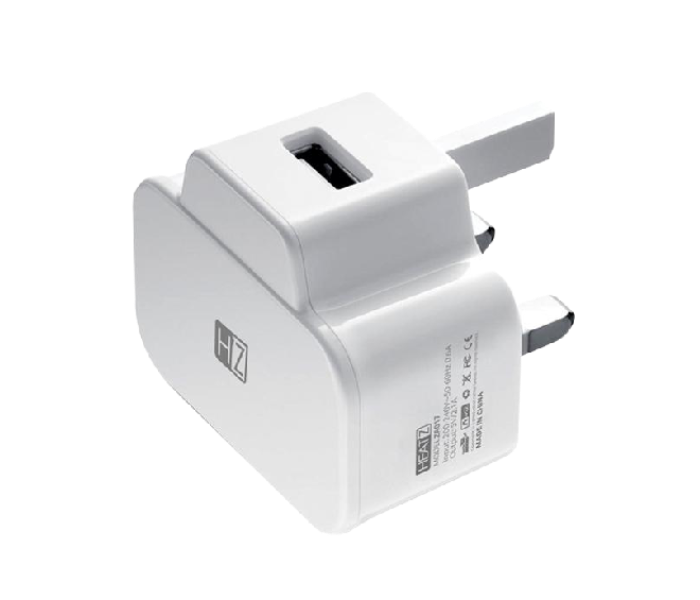 HeatZ ZA017 Single Lightning Port Home Charger Adapter - White - Zoom Image 1