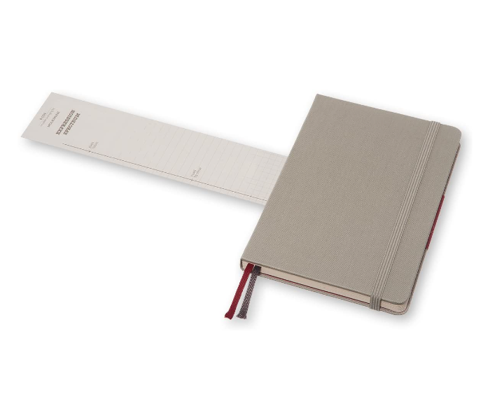 Moleskine 144 Pages Medium Two Go Textile Hard Cover Notebook - Ash Grey - Zoom Image 4