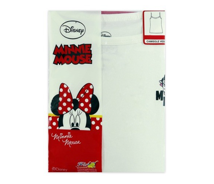 Disney MNMIT2 Minnie Mouse Camisole Vest for 10 Year Kids - White  - Zoom Image 1