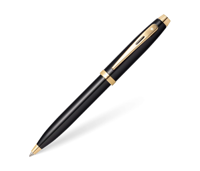 Sheaffer 100 Lacquer Ballpoint Pen with Gold Tone Appointments - Black - Zoom Image 1