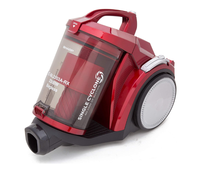 Sharp EC-BL2203A-RZ 2200W Bagless Vacuum - Red and Black - Zoom Image 4