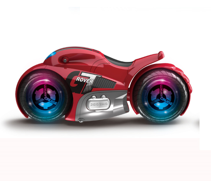 Family Center 10-2189A Remote Control Stunt Moto Bike Rechargeable Full Function - Red - Zoom Image 1