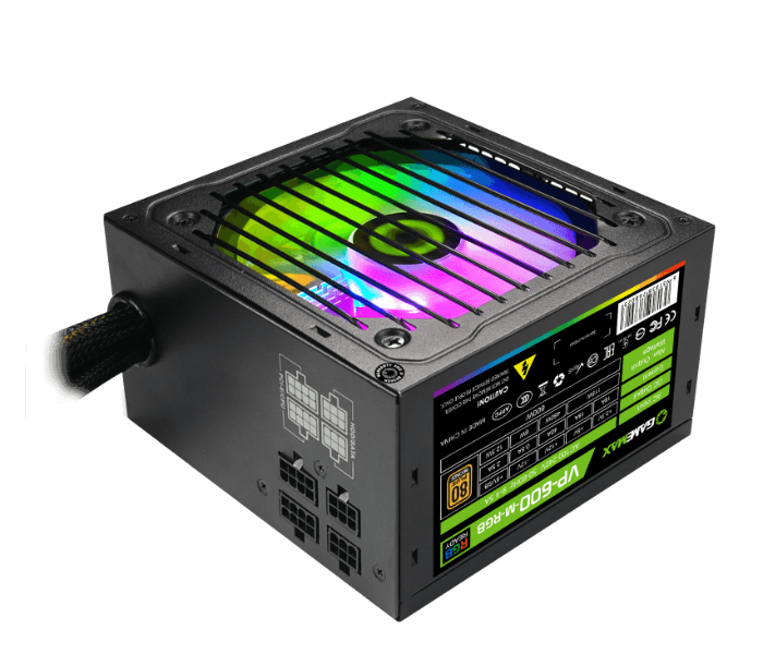 G-Max VP-600RGB-M 600 Watt Power Supply - Zoom Image 1