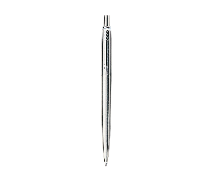 Parker Blue Ink Medium Jotter Ballpoint Pen - Chrome - Zoom Image 1