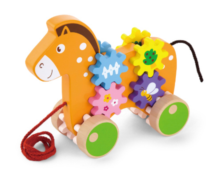 Brytostore BHT50976 Pull Along Horse with Gears - Zoom Image