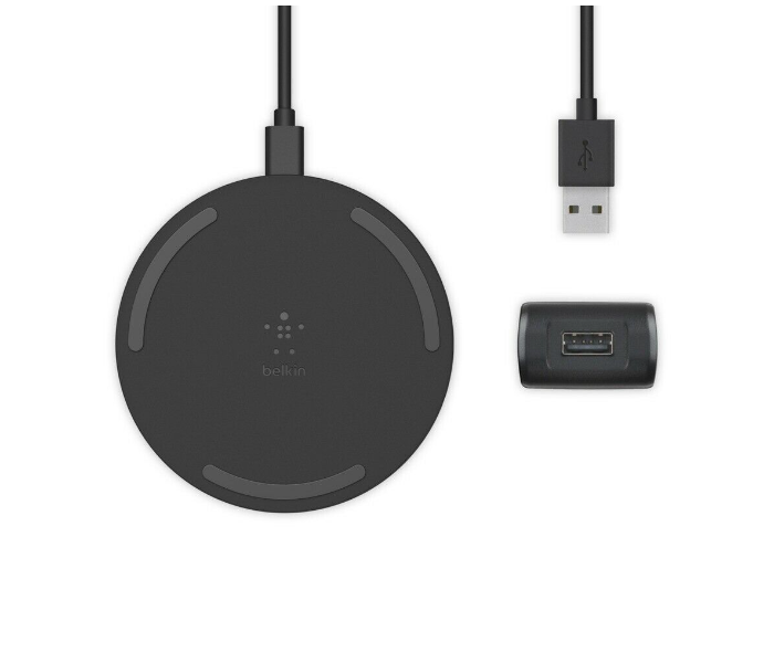 Belkin WIA001btWH 15W Wireless Charging Pad - Black - Zoom Image 1