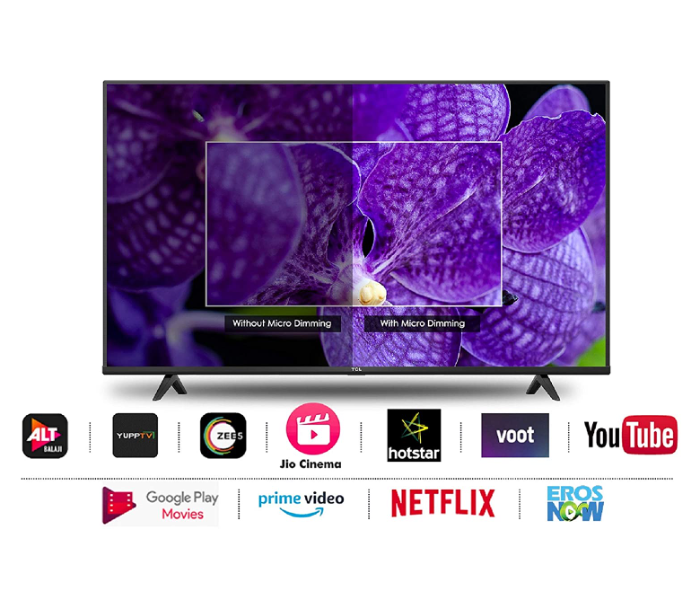 TCL 43P615 43 Inches 2020 Model 4K Ultra HD Certified Android Smart LED TV - Black - Zoom Image 3