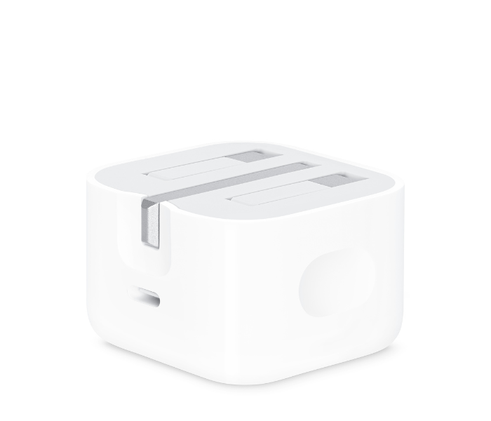 Apple MHJF3ZE 20W USB-C Power Adapter - White - Zoom Image 3