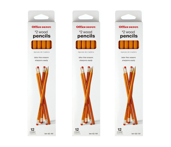 Office Depot 36-pack Wood Pencils Lead Medium - Zoom Image 1